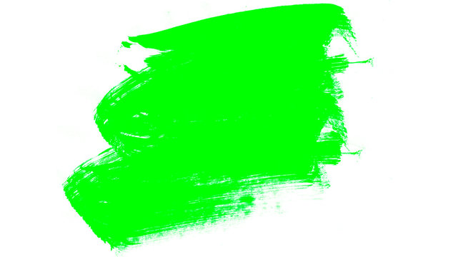 Abstract green paint smear background