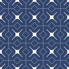 Geometrical ornament repeating seamless pattern for background or wallpaper. Easy to change colors you want