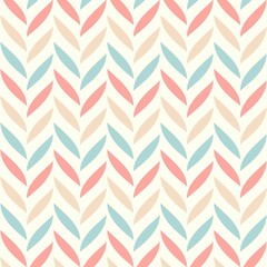 Simple vector colorful leaf seamless pattern feminine decoration background