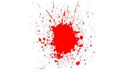 Beautiful red blot on white background