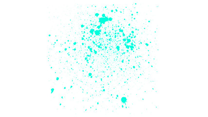 Abstract background with turquoise ink drops