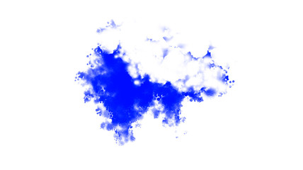 Abstract background with blue ink splashes