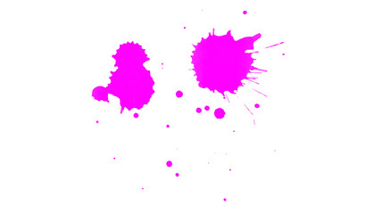 Abstract background with pink ink splashes