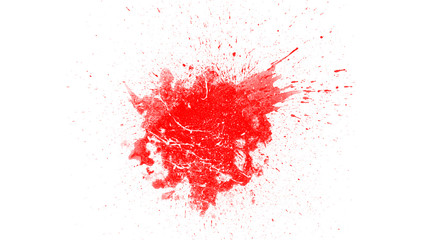 Abstract blood splash brush