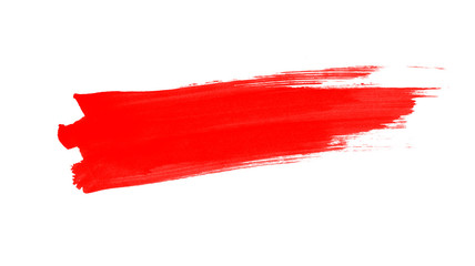 Red watercolor smear brush