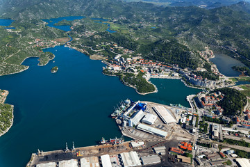 Ploce town in Neretva delta, Croatia