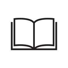 Book Icon Trendy Flat Design 