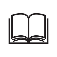 Book Icon Trendy Flat Design 