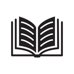 Book Icon Trendy Flat Design 