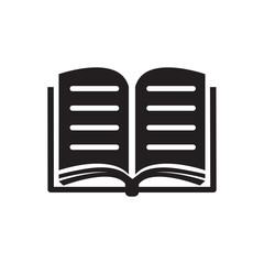 Book Icon Trendy Flat Design 