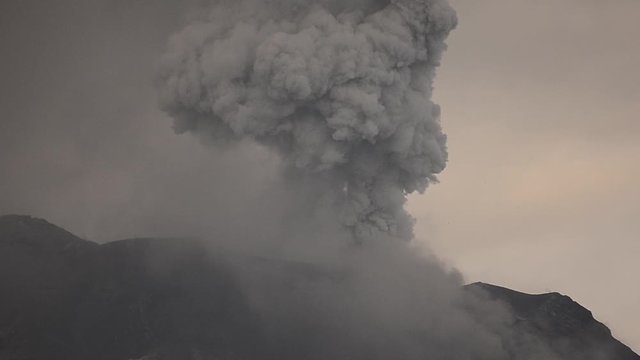 Tungurahua volcano in Ecuador