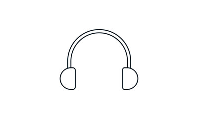 Headphone icon vector concept illustration for design