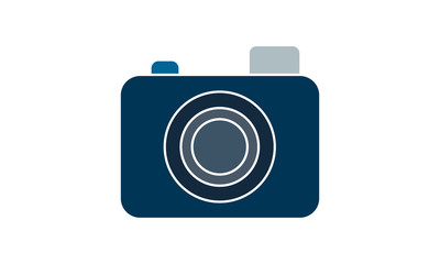 Camera line icon for photography logo and digital camera vector