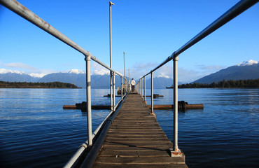 View Point Near Te Anau Lake New Zealand