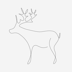 Christmas deer animal design vector illustration