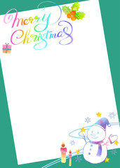 水彩のクリスマスイラスト