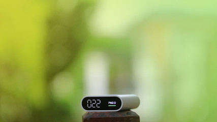 great air quality. PM2.5 particulate matter sensor detected almost no tiny harmful dust in the air....