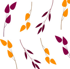 autumn, background, leaves, multicolor expand icon on white background