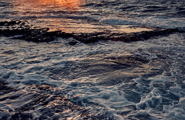 Sunset sea landscape