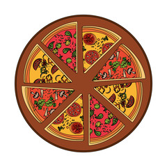 Italian pizza design