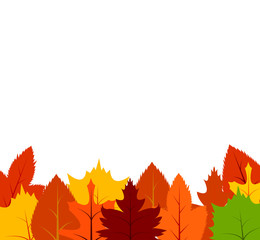 autumn, background, leaves, multicolor expand icon on white background