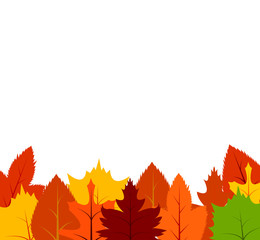 autumn, background, leaves, multicolor expand icon on white background