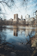 Obraz premium Central Park is a public urban park located in the metropolitan district of Manhattan, in New York City