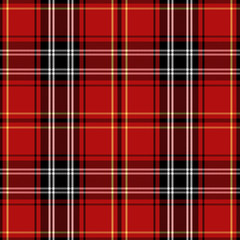 Tartan Pattern in Red and Black.