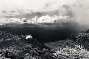 clouds over the mountains