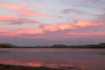 Sunset on the Neretva delta, Croatia