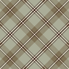 Tartan Pattern in Brown and Gray.
