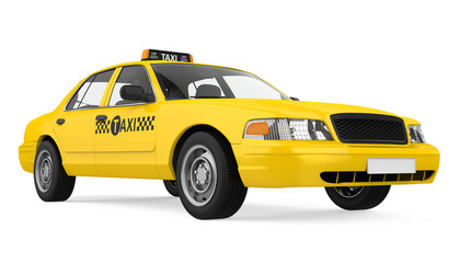 Yellow Taxi Isolated © nerthuz