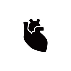 Hearth silhouette medical icon. Health and medical icon