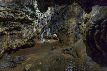 Interiors of Mawsmai Cave,Meghalaya,India