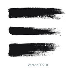 brush strokes watercolor background. Vector black paint