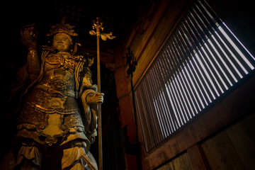 Nara temple statue