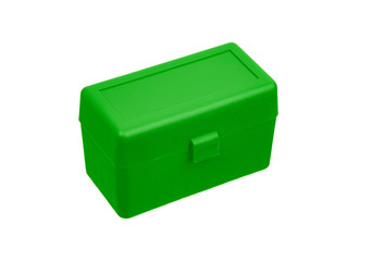 Fototapeta premium Plastic box for cartridges isolate on white background