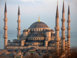 Fototapeta na wymiar blue mosque in Istanbul Turkey