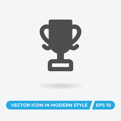 Trophy vector icon, simple sign for web site and mobile app.