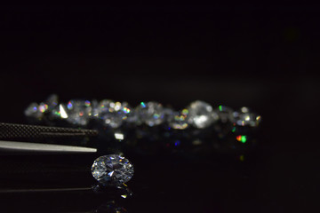  A genuine diamond is a diamond that has been cut and clean.  Rare and expensive to make.