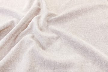 Grey wavy fabric, top view.