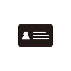 Business card icon symbol vector