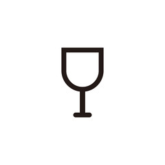 Wine glass icon symbol vector