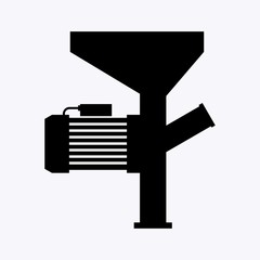 Animal feed crushing and mixing machine