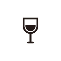 Wine glass icon symbol vector