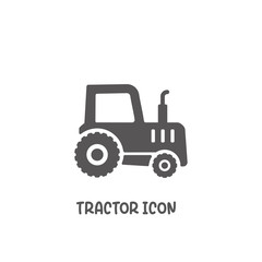Tractor icon simple flat style vector illustration.