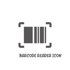 Bar code reader icon simple flat style vector illustration.