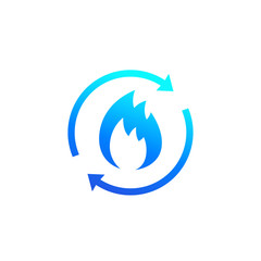 Naklejka premium Metabolism, metabolic process icon on white