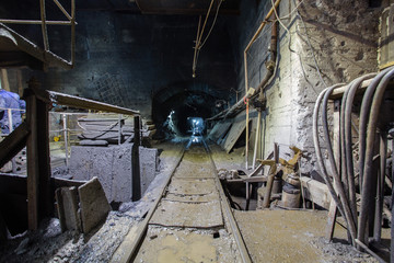 mine ore shaft tunnel drift underground