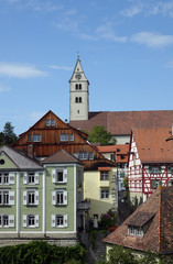 Fototapeta premium Meersburg mit katholischer Kirche